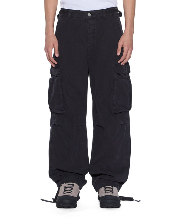 Mens Troop Cargo Pant Black Fade Pants | Ksubi ++