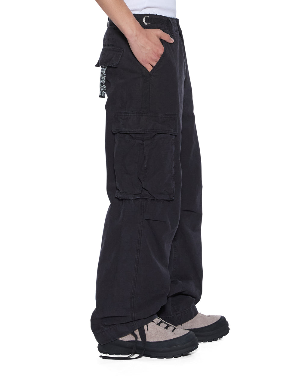 MENS TROOP CARGO PANT BLACK FADE PANTS