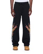 MENS KINGS SYNTHESIS TRAK PANT BLACK FADE PANTS
