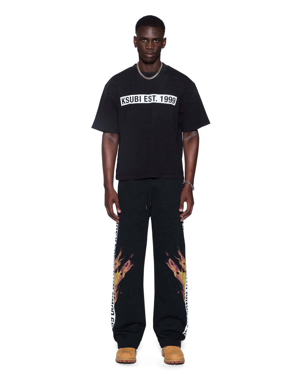 MENS KINGS SYNTHESIS TRAK PANT BLACK FADE PANTS