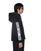 MENS KINGS HALEN ZIP HOODIE BLACK FADE FLEECE