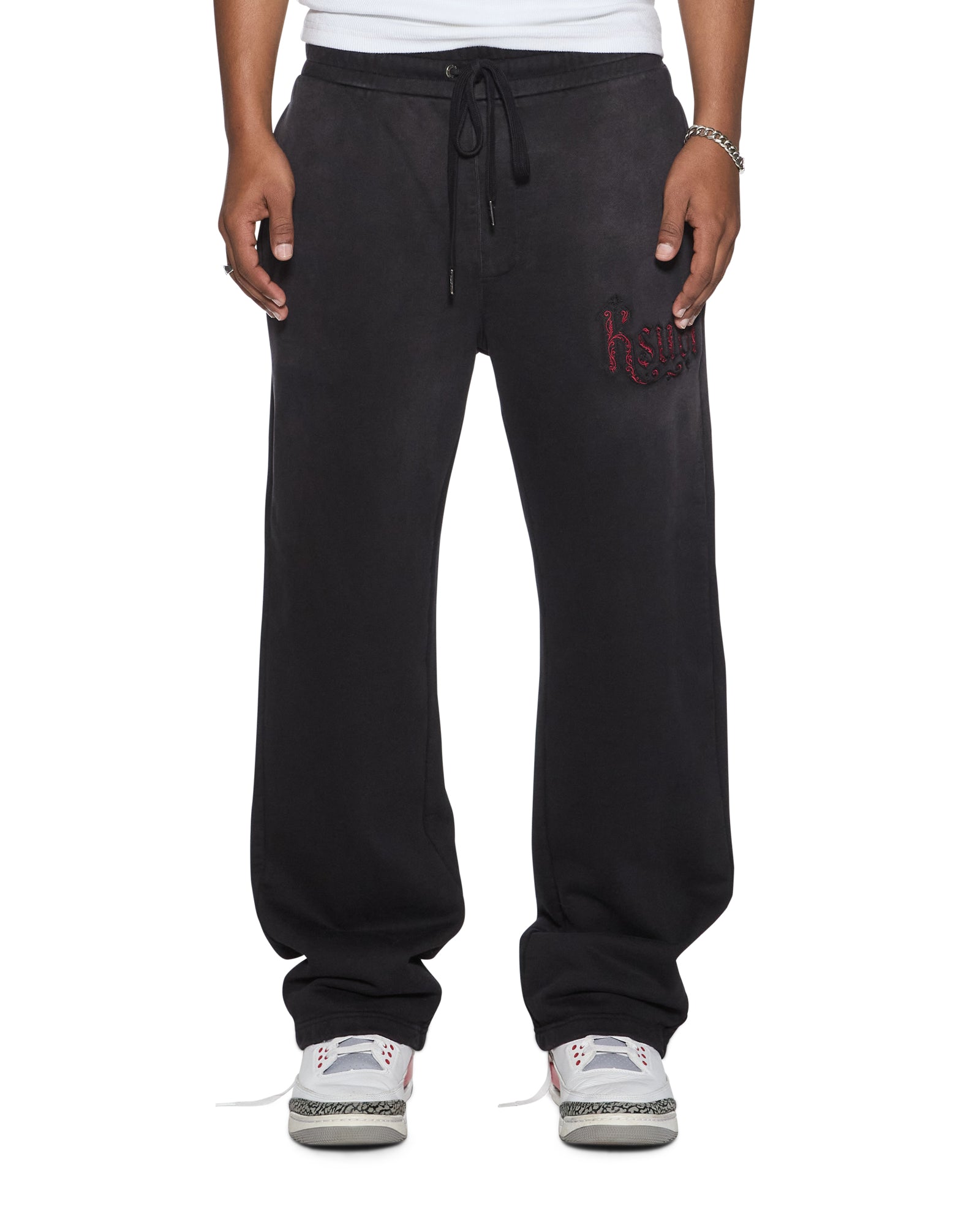 Mens Paise Trak Pant Black Fade Pants | Ksubi ++
