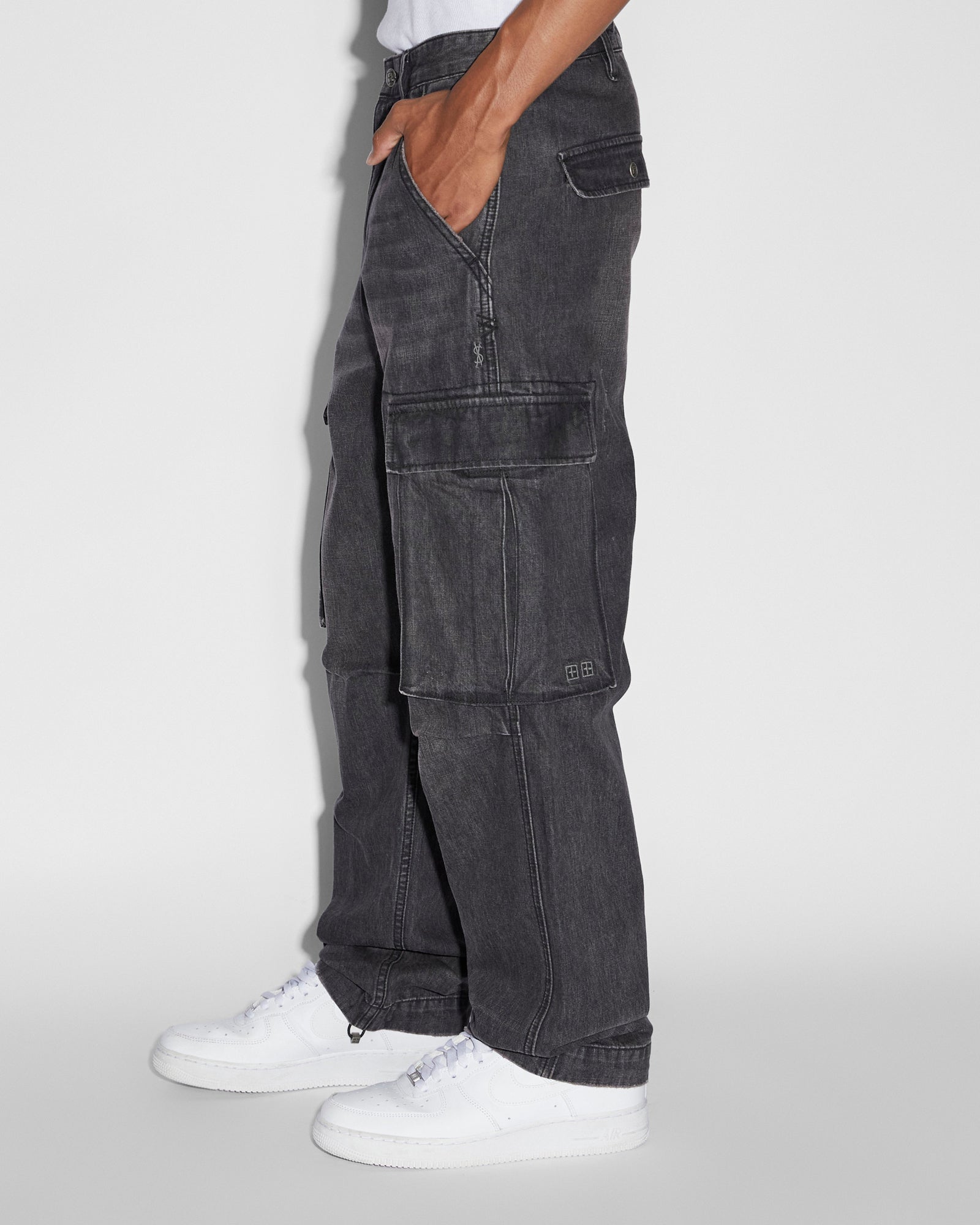 RIOT CARGO PANT FADED BLACK