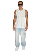 Mens Riot Cargo Pant Blue Ice Relaxed Pants - Denim