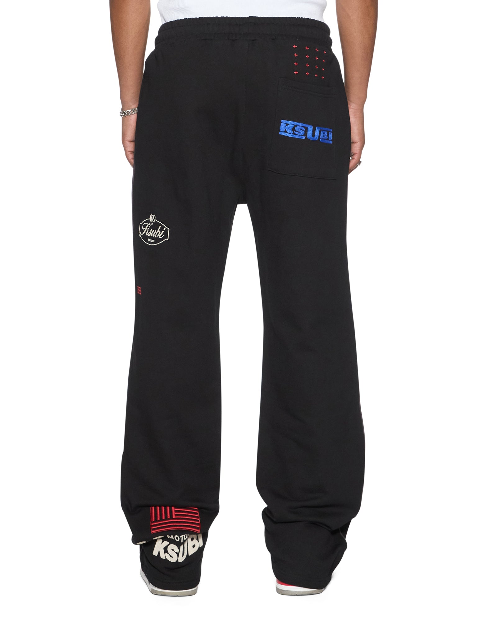 Mens Zoom Synthesis Trak Pant Jet Black Pants | Ksubi ++