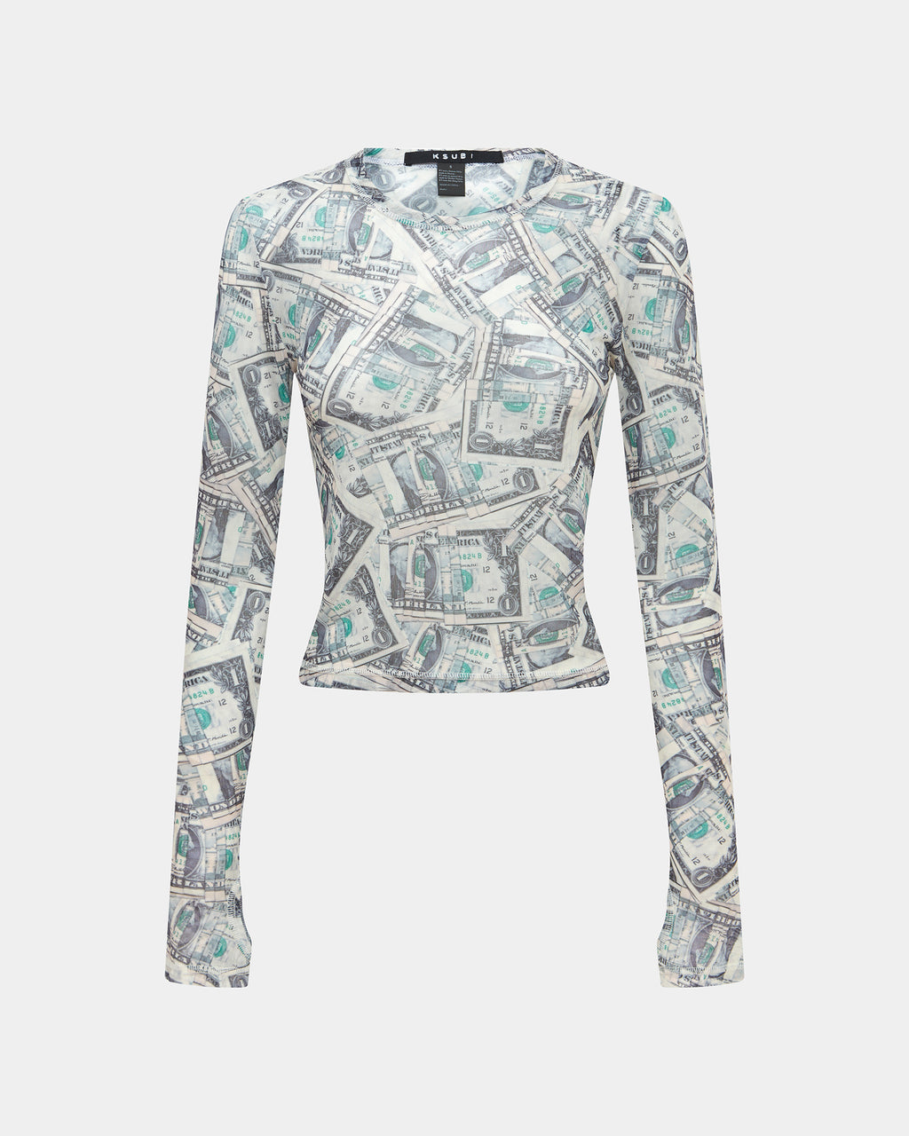 WOMENS PAPER LS TEE FASHION TOPS
