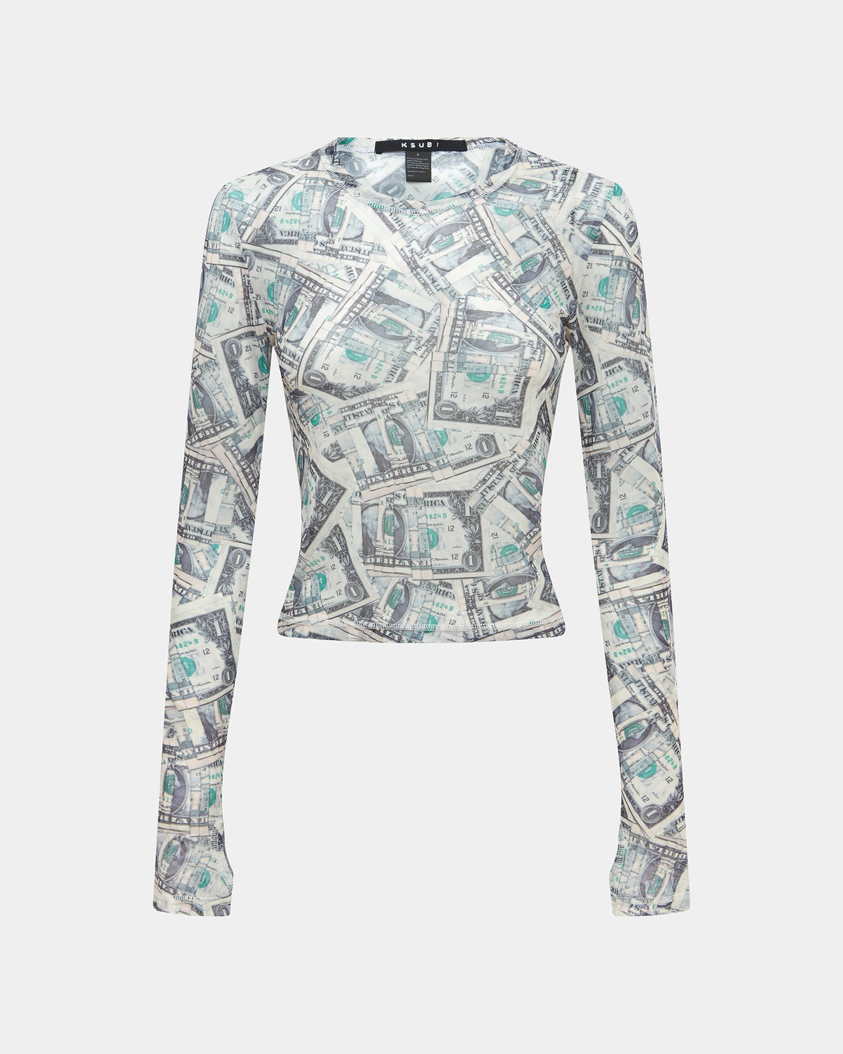 WOMENS PAPER LS TEE FASHION TOPS