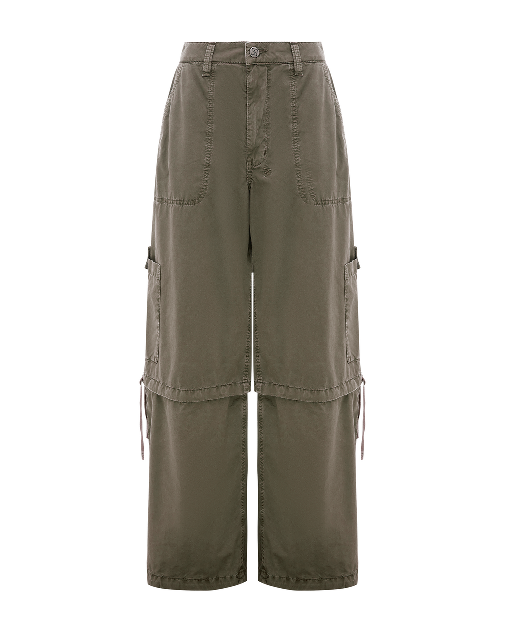 WOMENS BAGGY CARGO KHAKI PANTS