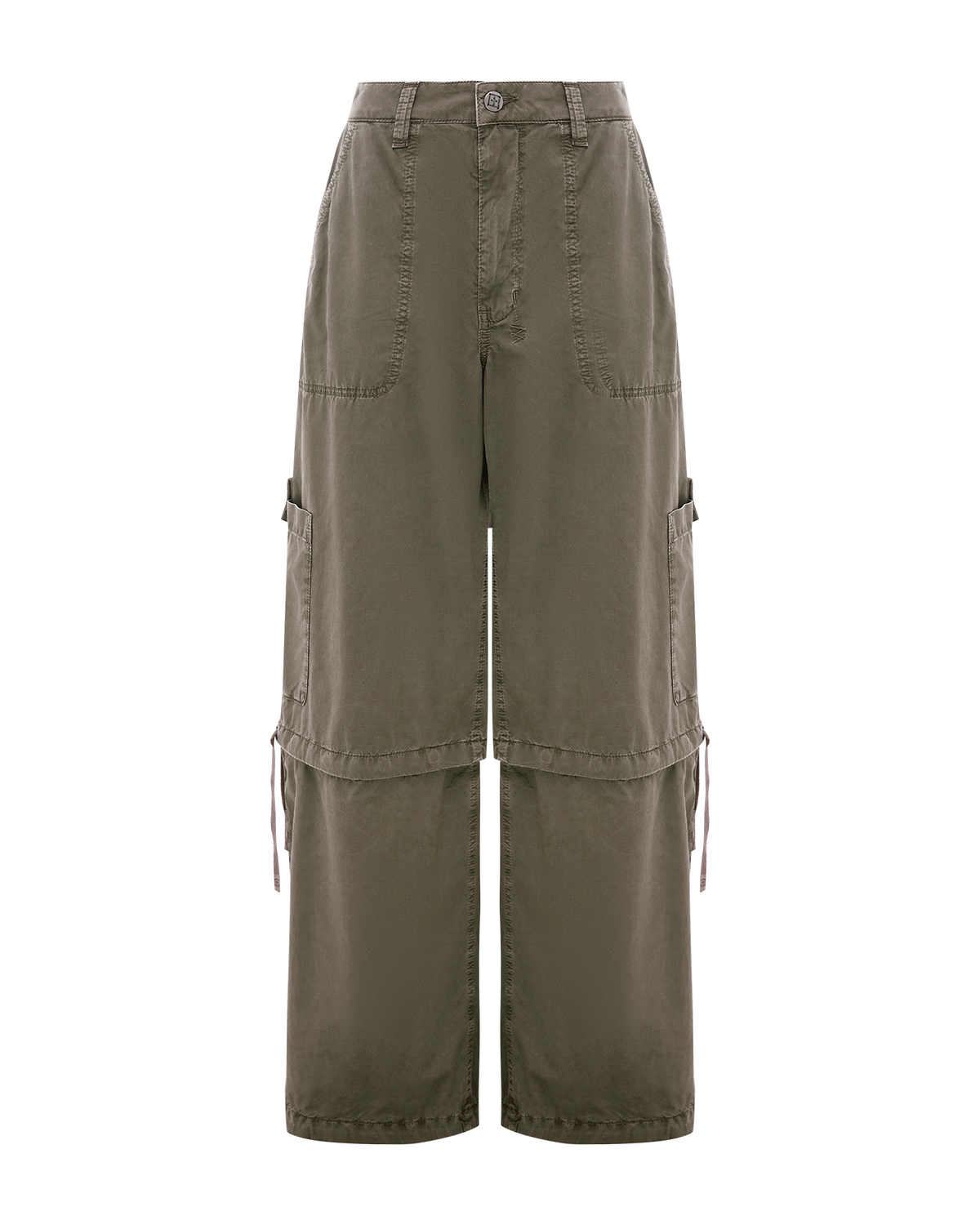 WOMENS BAGGY CARGO KHAKI PANTS
