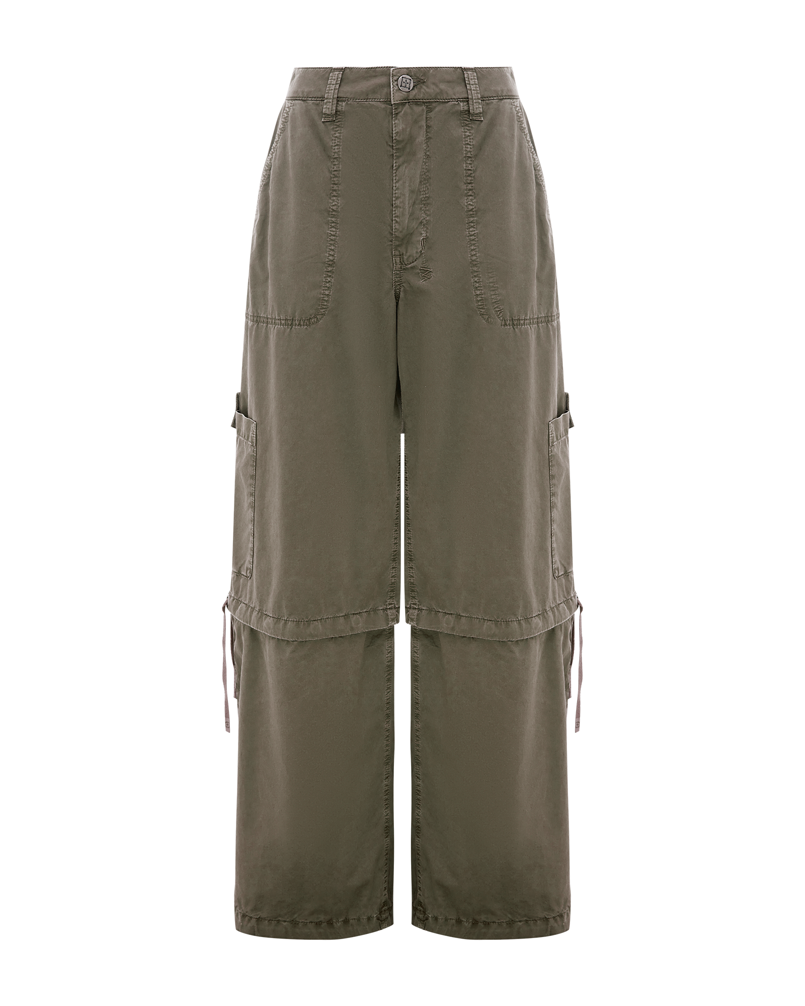 WOMENS BAGGY CARGO KHAKI PANTS