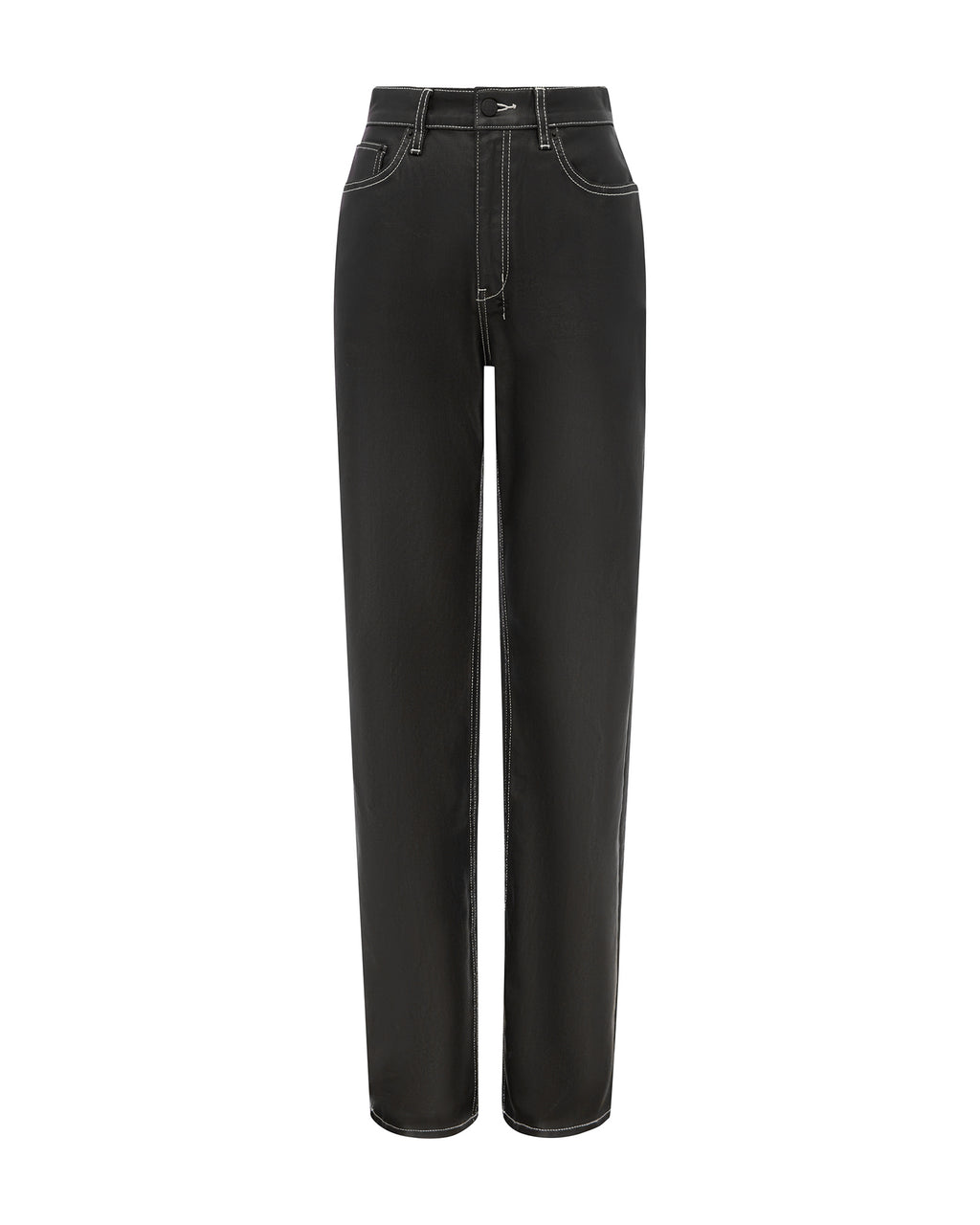 Womens Playback Slicker Straight Denim Jeans - Black