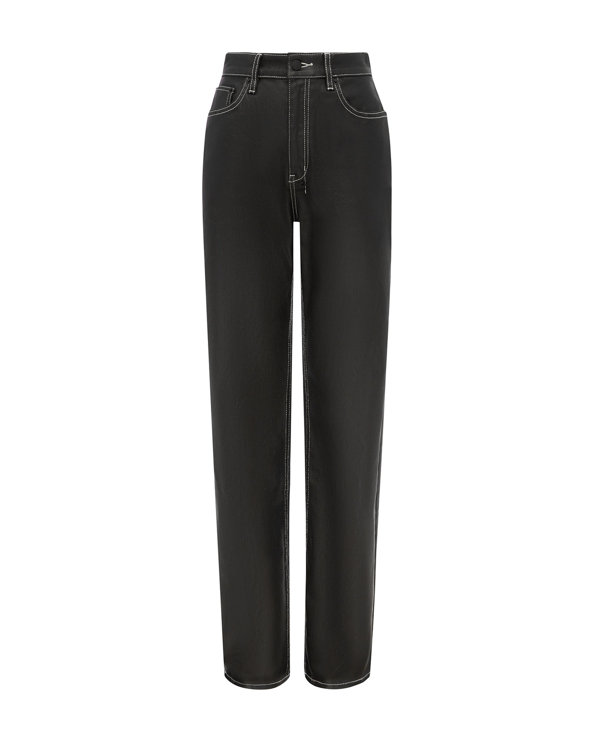 Womens Playback Slicker Straight Denim Jeans - Black
