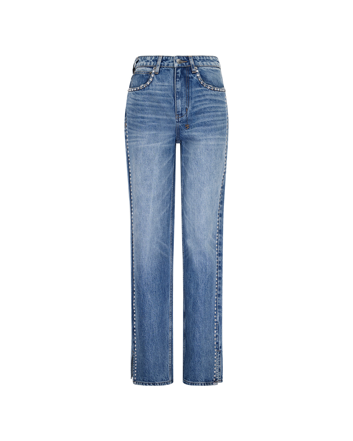 Womens Playback Jean 2.0 Maverik Krystal Straight Denim Jeans - Denim