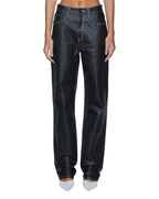 Womens Playback Slicker Straight Denim Jeans - Black