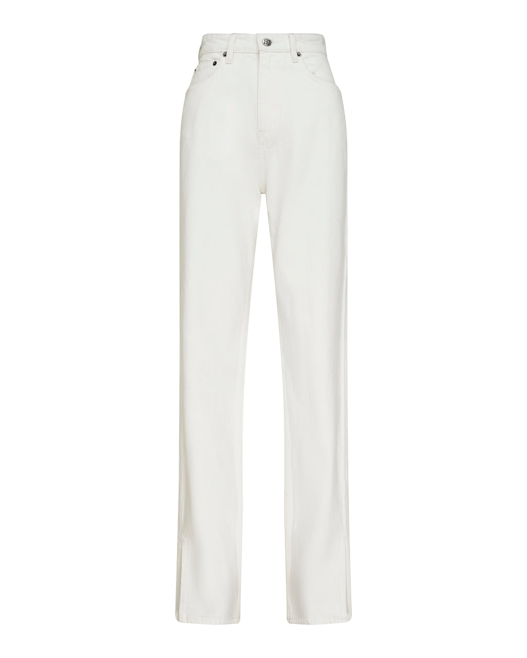 WOMENS PLAYBACK SPLITS ECRU DENIM JEANS