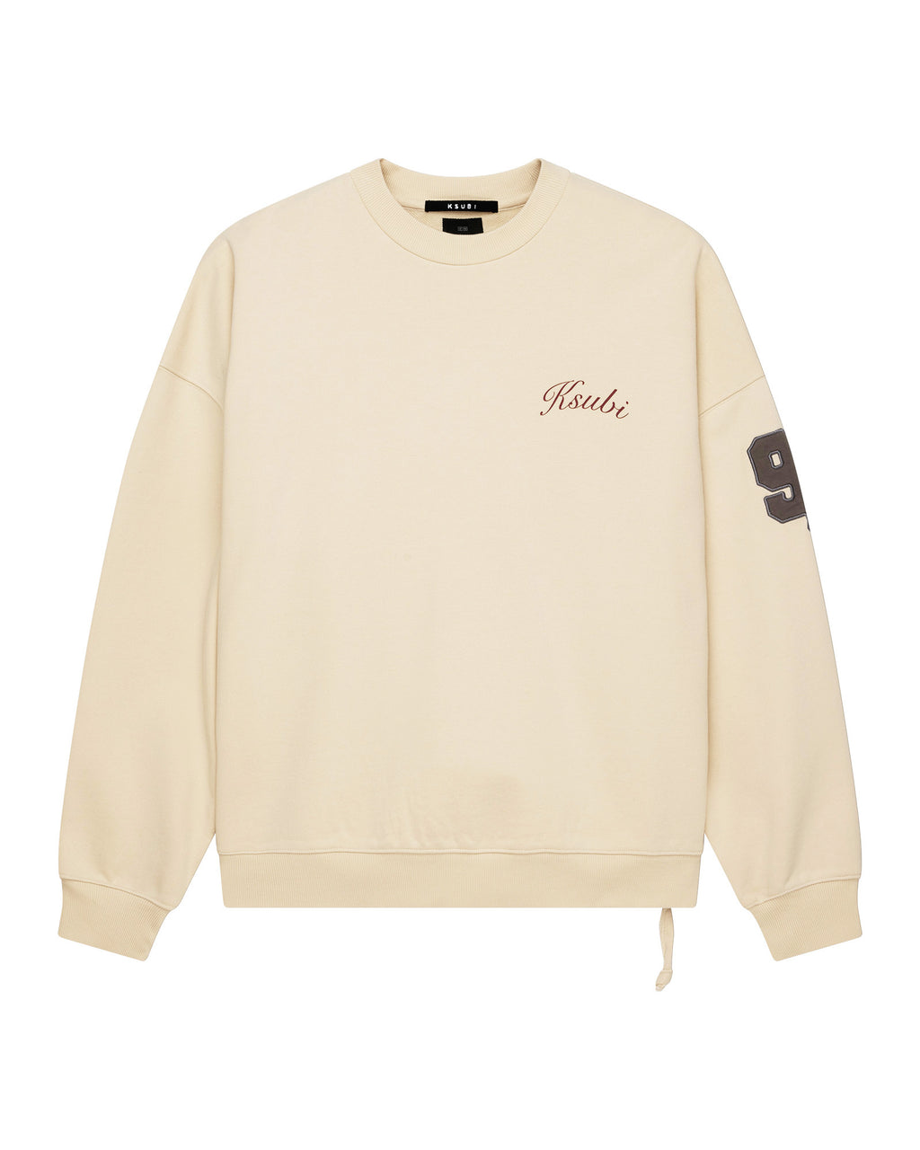 Mens Playoff Ekcess Crew Neck Dusty Desert Oversized Fleece - Tan