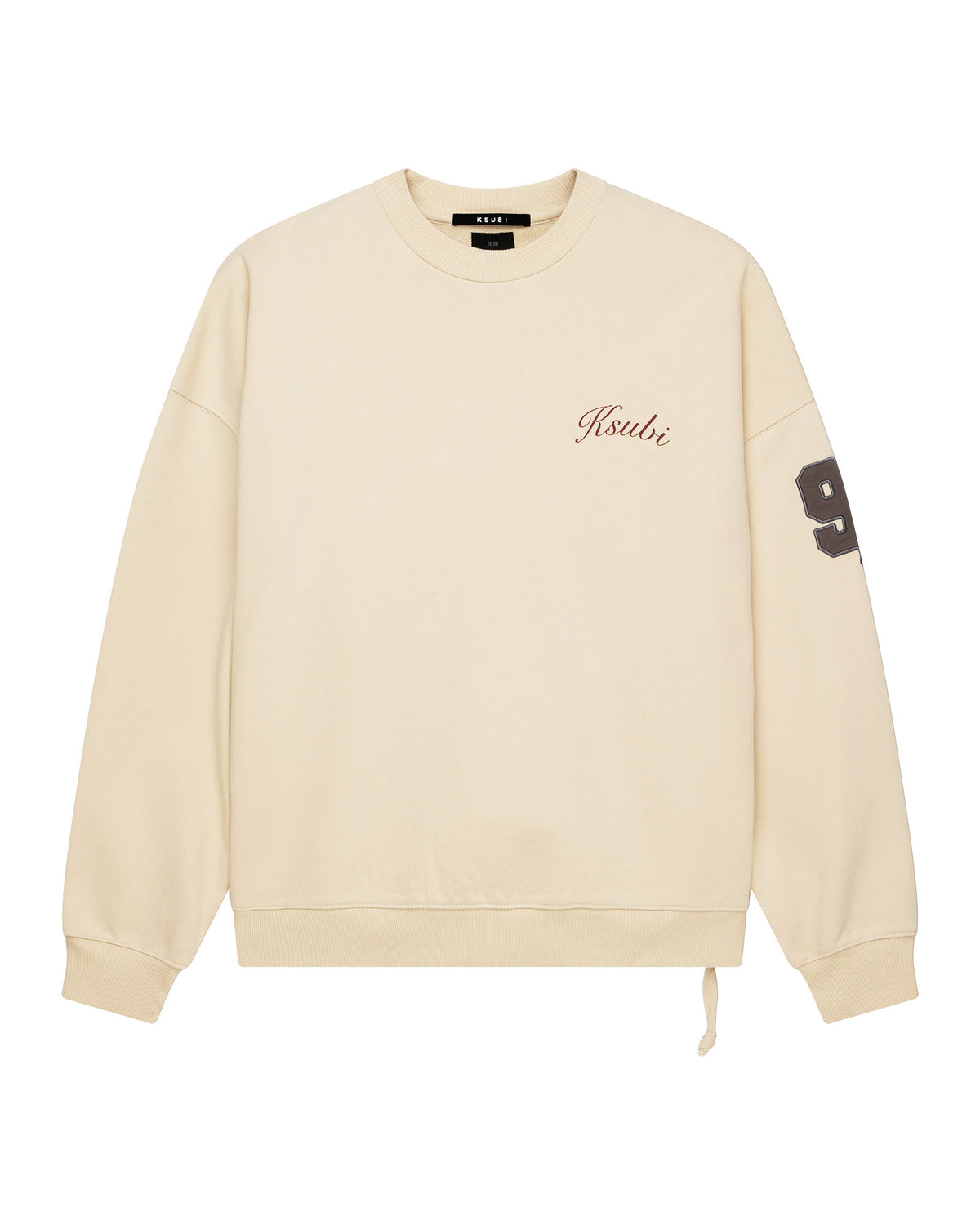 Mens Playoff Ekcess Crew Neck Dusty Desert Oversized Fleece - Tan