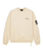 Mens Playoff Ekcess Crew Neck Dusty Desert Oversized Fleece - Tan