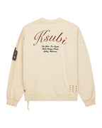 Mens Playoff Ekcess Crew Neck Dusty Desert Oversized Fleece - Tan