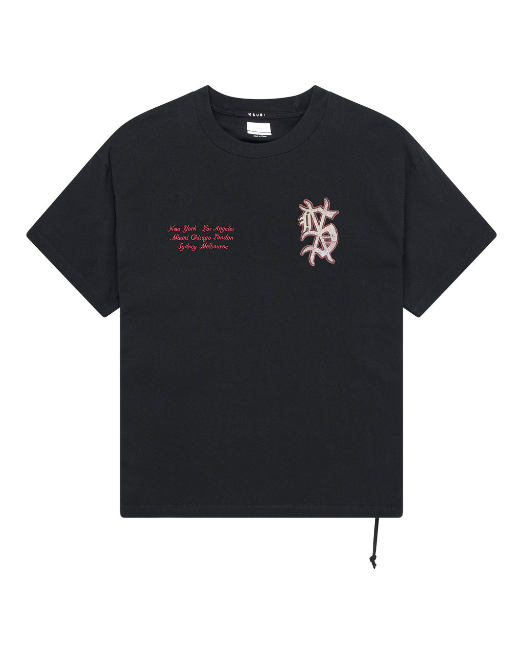 Mens Playoff Ekcess Ss Tee Jet Black Oversized Tees - Black
