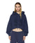 WOMENS  OH G HOODIE CROPPED INK BLUE REGULAR FLEECE