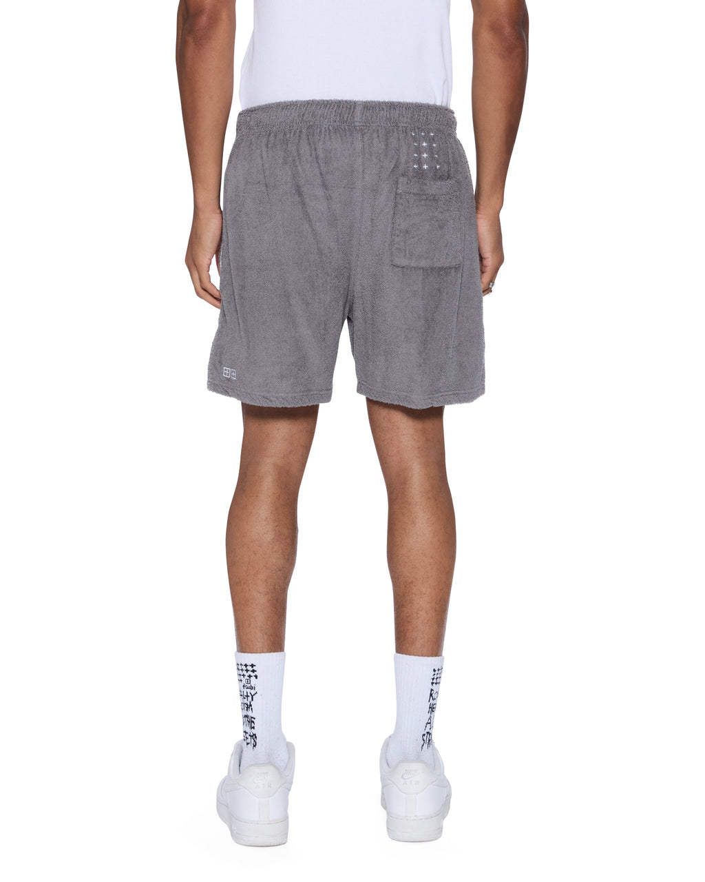 Mens Lounge Short Charcoal Relaxed Walkshorts - Grey