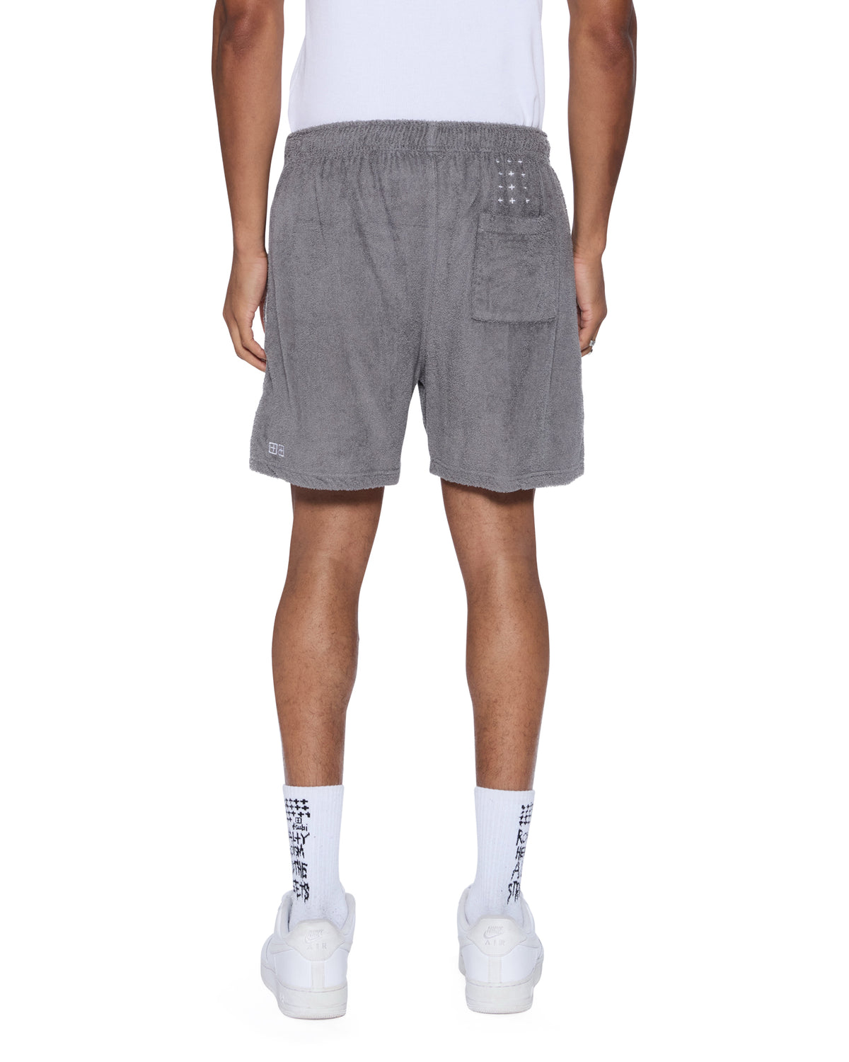 Mens Lounge Short Charcoal Relaxed Walkshorts - Grey