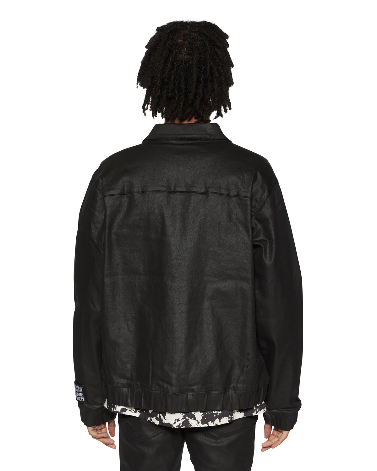 Mens Raider Harrington Waxed Black Regular Jackets - Black