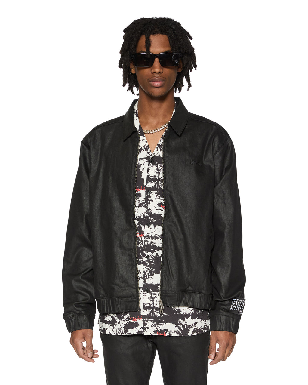 Mens Raider Harrington Waxed Black Regular Jackets - Black