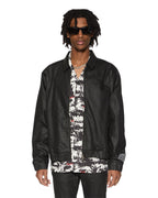 Mens Raider Harrington Waxed Black Regular Jackets - Black