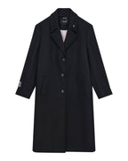 MENS REDEMPTION WOOL COAT BLACK JACKETS