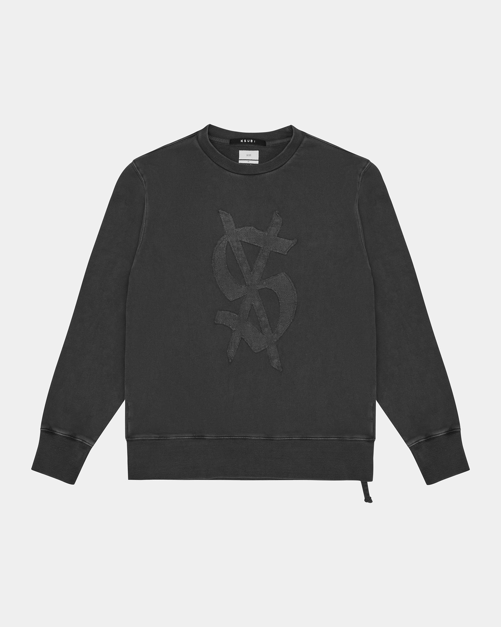 Reverso Kash Crew Sweatshirt - Faded Black | Ksubi