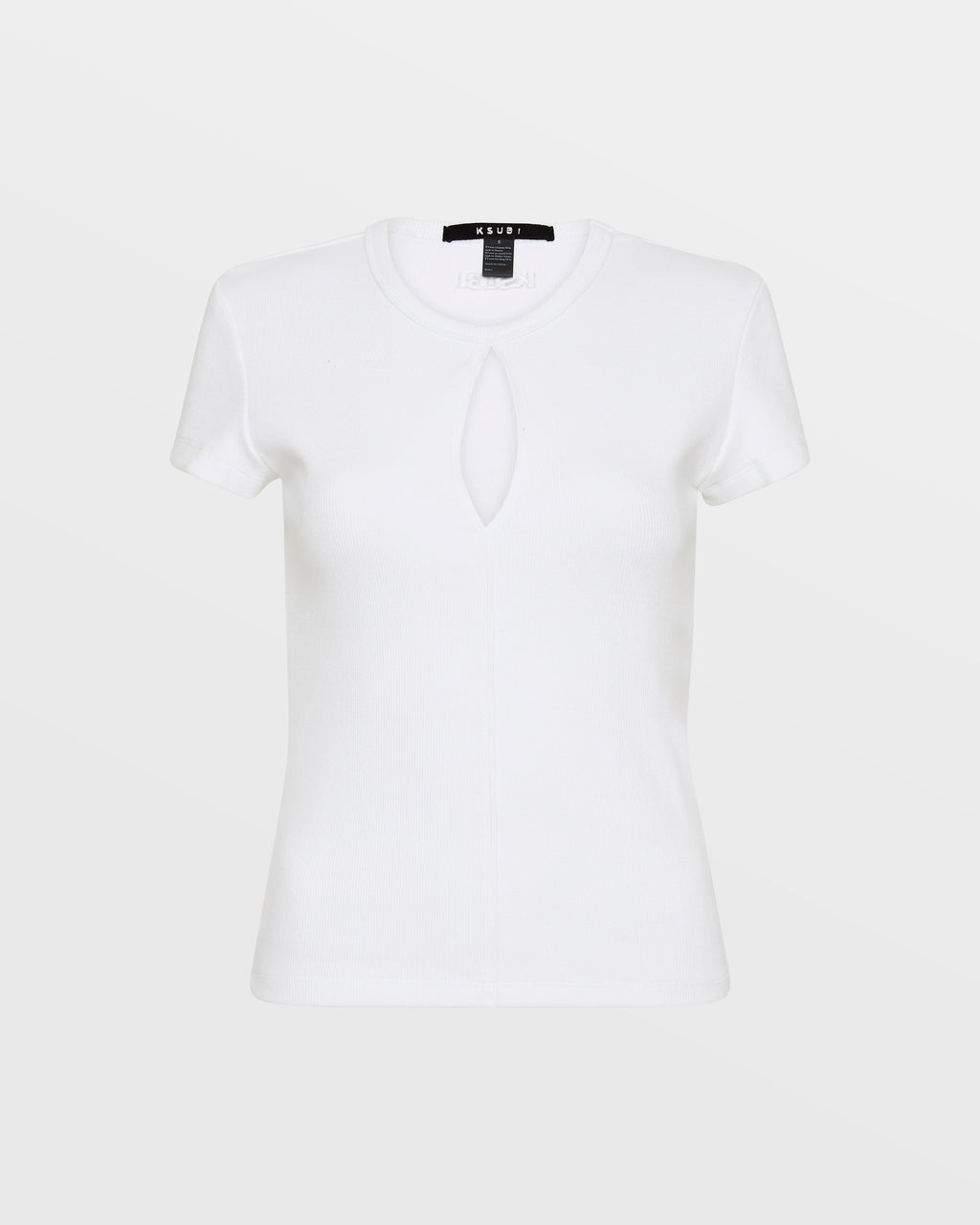 WOMENS KUT OUT SS TEE WHITE TEES