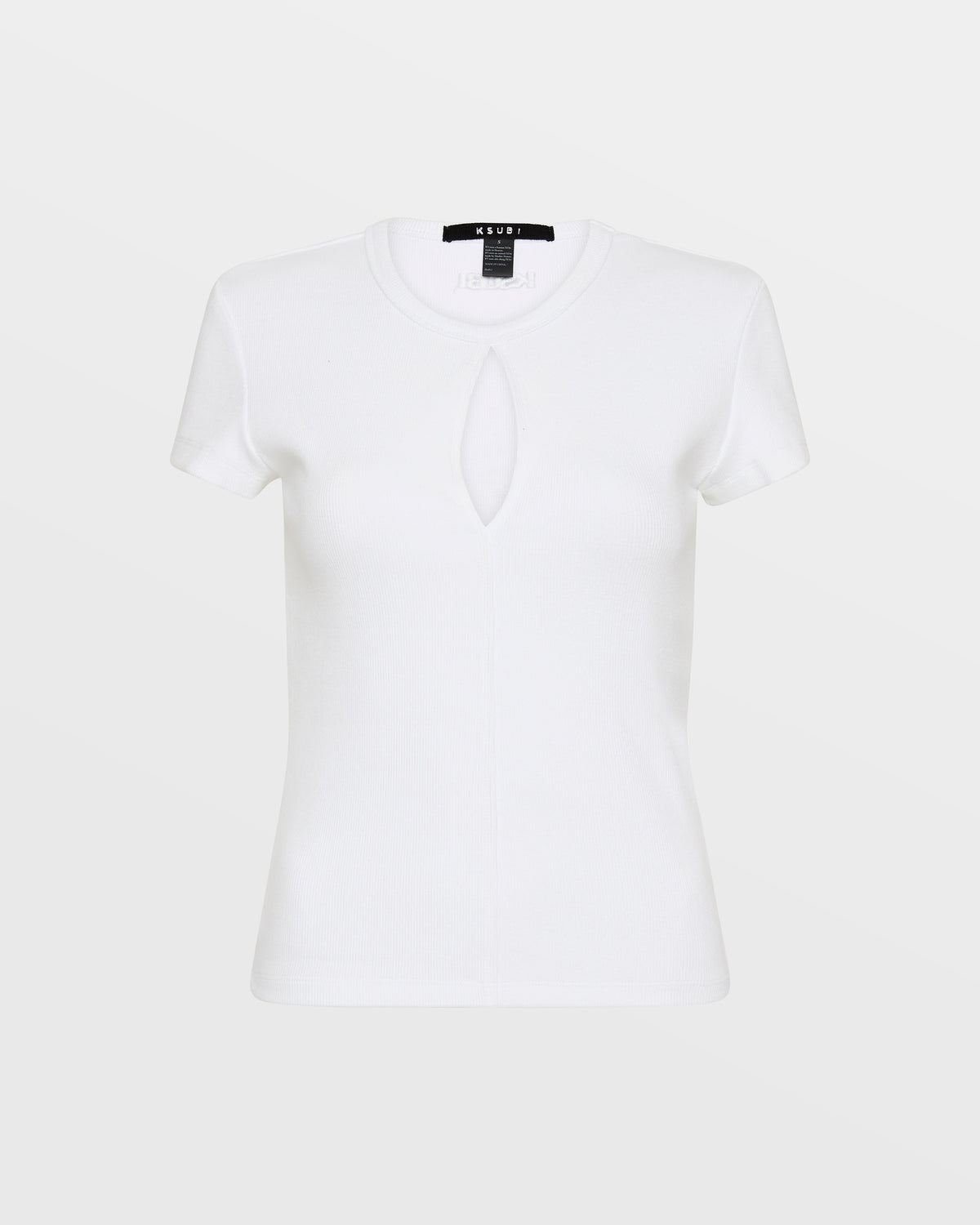 WOMENS KUT OUT SS TEE WHITE TEES