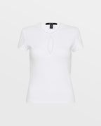WOMENS KUT OUT SS TEE WHITE TEES