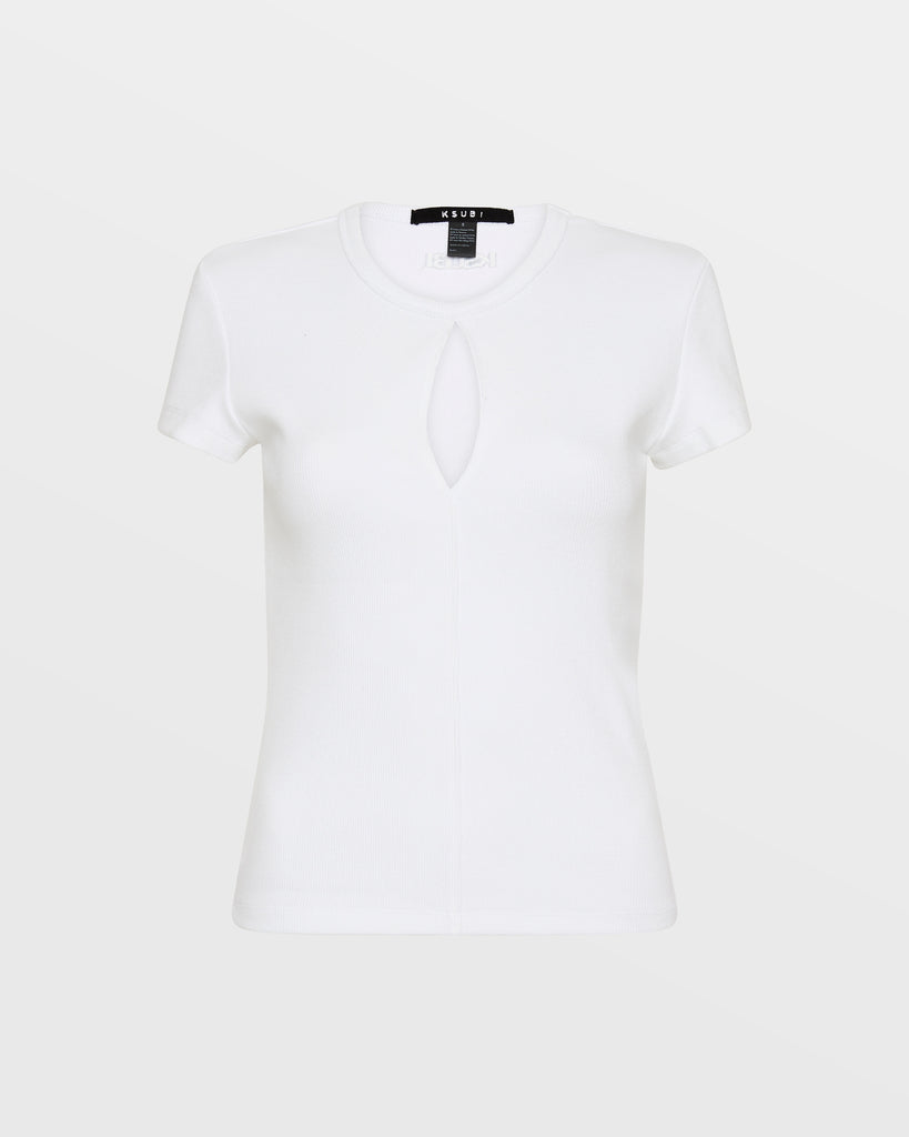 KUT OUT SS TEE WHITE