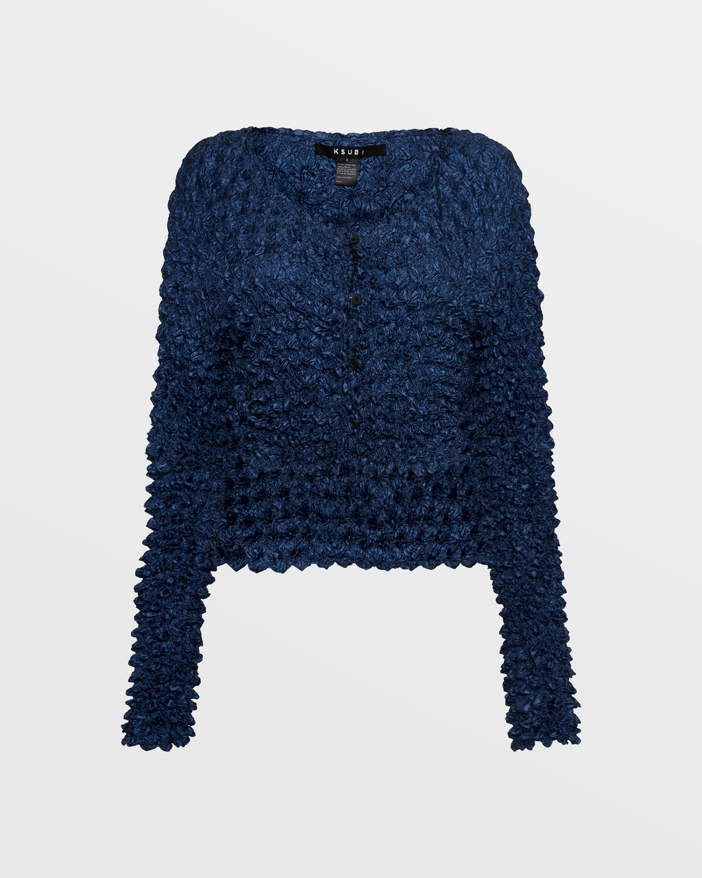 Womens Expanse Ls Top Midnight Fitted Fashion Tops - Blue