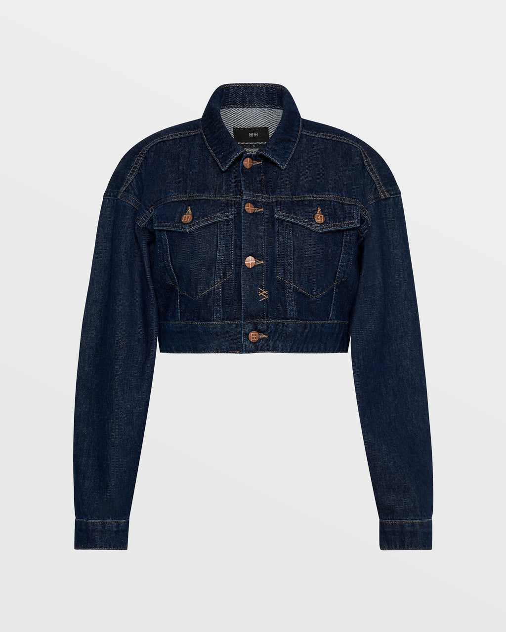 Womens Kommand Jacket Legacy Cropped Jackets - Denim