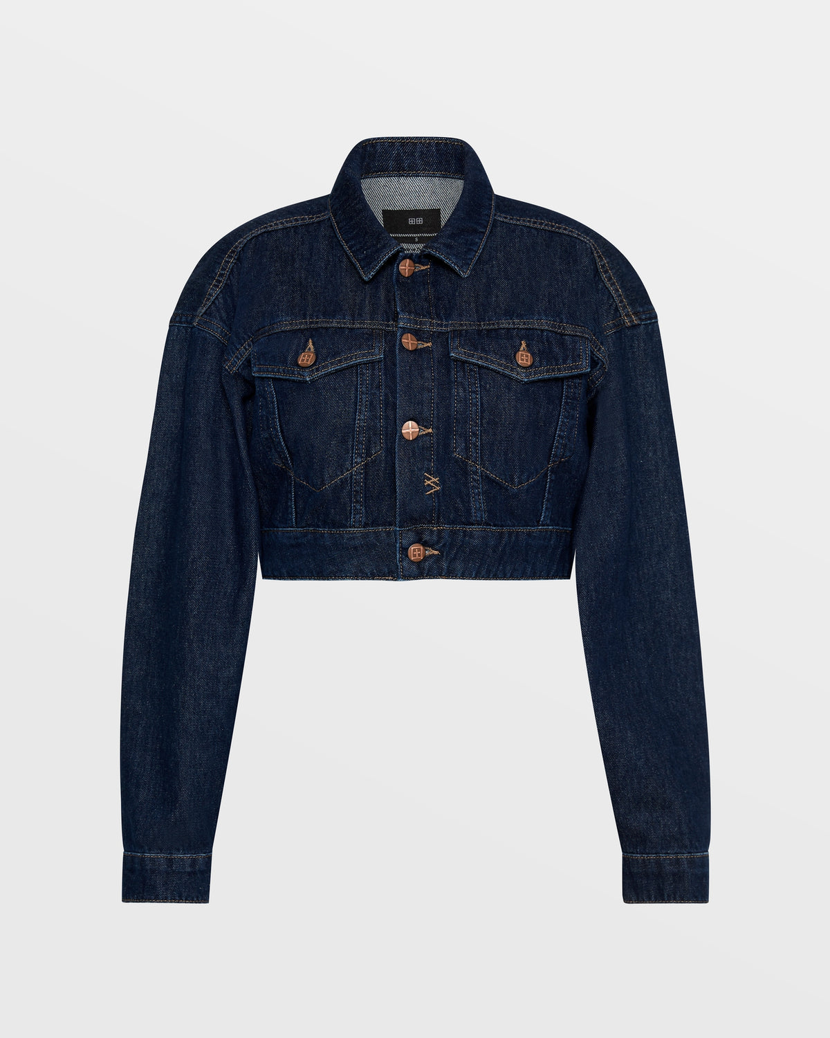 Womens Kommand Jacket Legacy Cropped Jackets - Denim