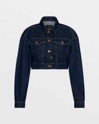 Womens Kommand Jacket Legacy Cropped Jackets - Denim