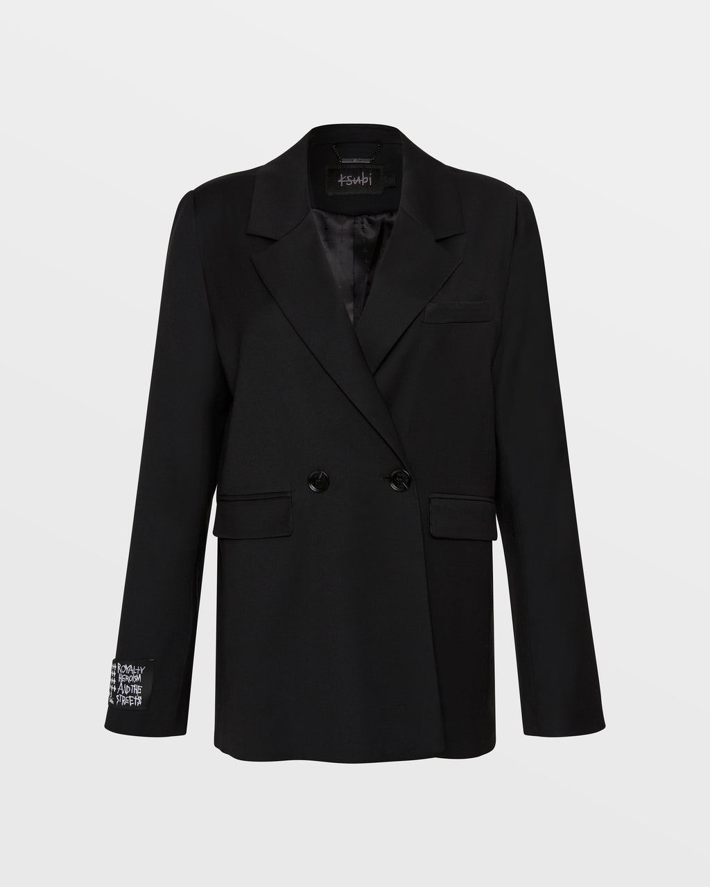 Womens Bond Blazer Black Oversized Jackets - Black