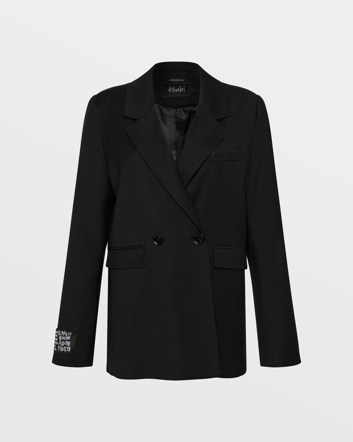Womens Bond Blazer Black Oversized Jackets - Black