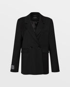Womens Bond Blazer Black Oversized Jackets - Black