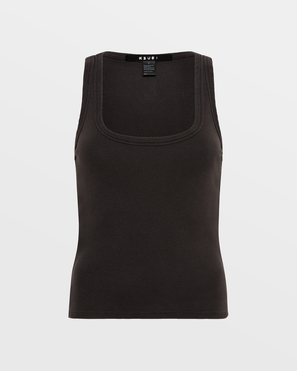 WOMENS 3X4 ORIGIN TANK WASHED BLACK TEES