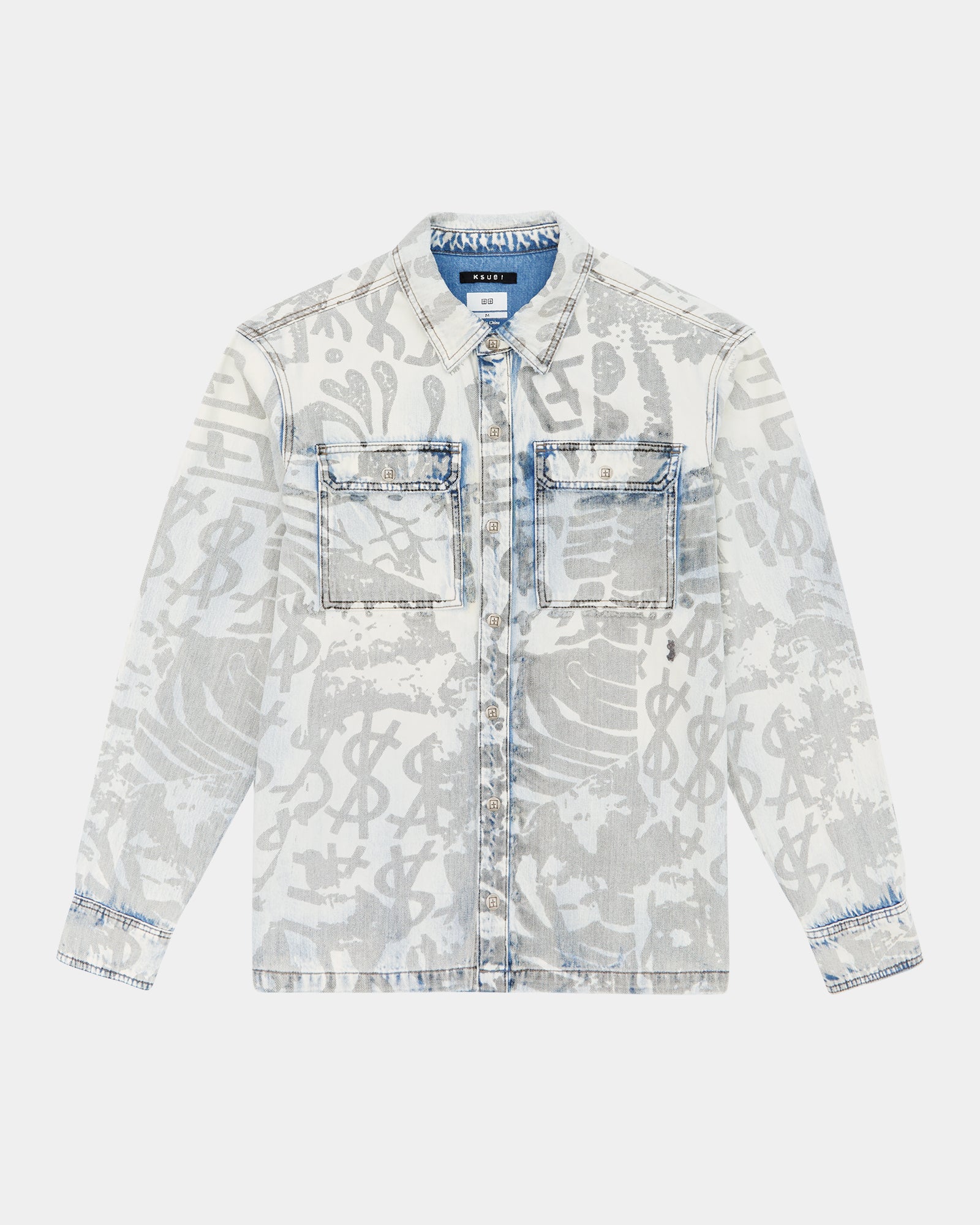 Buy Scorpio Ls Shirt Kollage Icey | Vintage Denim Shirt | Ksubi | Ksubi