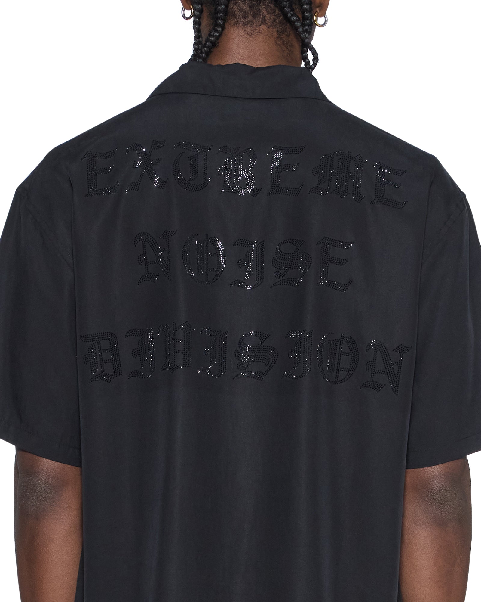 Mens End Diner Ss Shirt Satin Black Shirts | Ksubi ++