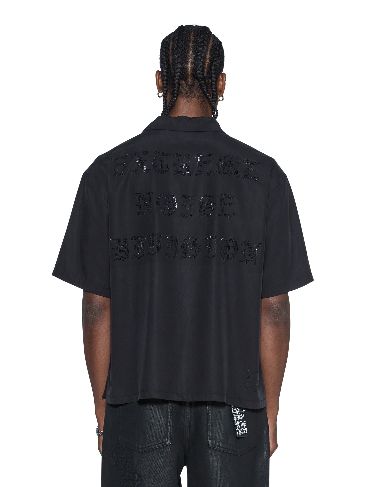 Mens End Diner Ss Shirt Satin Black Shirts | Ksubi ++