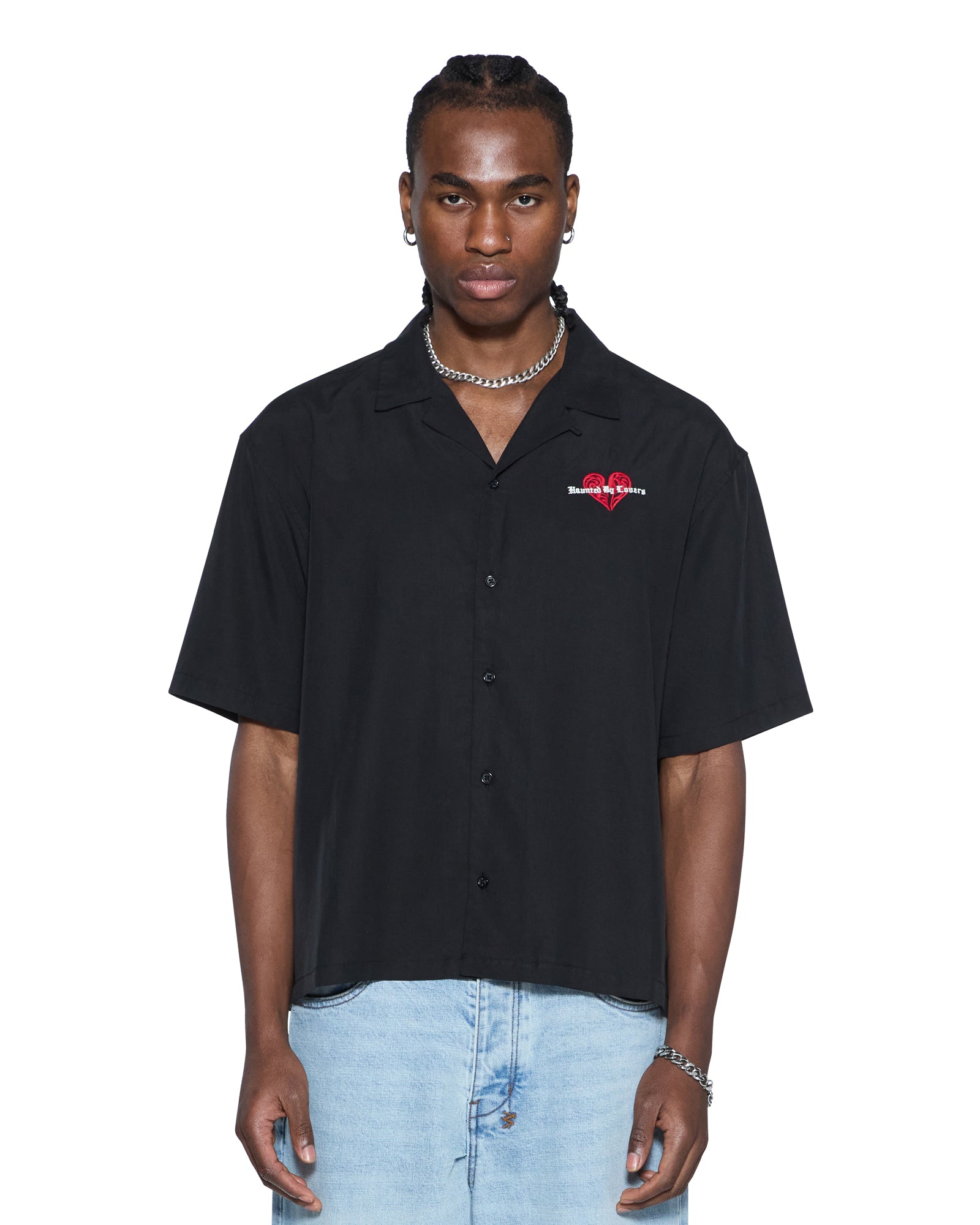 Mens Hbl Diner Ss Shirt Satin Black Shirts | Ksubi ++