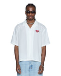 HBL DINER SS SHIRT SATIN WHITE