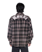 MENS VULTURE FLANNEL LS SHIRT PLUM SHIRTS